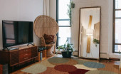 Soho 6110 Multi Area Rug - Modern Design Room Scene Soho 6110 Multi Area Rug - Modern Design Room Scene