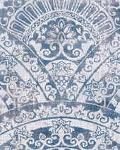 Dynamic Rugs Mosaic 1670-115 Cream/Grey/Blue Area Rug Corner Dynamic Rugs Mosaic 1670-115 Cream/Grey/Blue Area Rug Corner