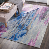 Nourison Prismatic PRS11 Grey/Multi Area Rug Room Scene Nourison Prismatic PRS11 Grey/Multi Area Rug Room Scene