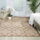 Nourison Aloha ALH14 Cream Area Rug Room Scene Nourison Aloha ALH14 Cream Area Rug Room Scene