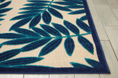 Nourison Aloha ALH18 Navy Area Rug Detail Nourison Aloha ALH18 Navy Area Rug Detail