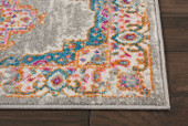 Nourison Passion PSN03 Grey Area Rug Detail Nourison Passion PSN03 Grey Area Rug Detail