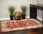 Dynamic Rugs Ancient Garden 57158-1464 Red/Ivory Area Rug Room Scene Dynamic Rugs Ancient Garden 57158-1464 Red/Ivory Area Rug Room Scene