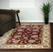 Dynamic Rugs Ancient Garden 57365-1464 Red/Ivory Area Rug Room Scene Dynamic Rugs Ancient Garden 57365-1464 Red/Ivory Area Rug Room Scene