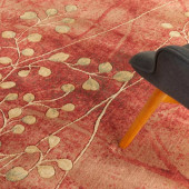 Nourison Somerset ST74 Flame Area Rug Detail