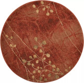 Nourison Somerset ST74 Flame Round Area Rug