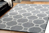 Dynamic Rugs Silky Shag 5903-901 Silver/White Area Rug Room Scene Dynamic Rugs Silky Shag 5903-901 Silver/White Area Rug Room Scene