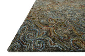 Loloi Victoria VK-21 Charcoal/Multi Area Rug Angle Loloi Victoria VK-21 Charcoal/Multi Area Rug Angle
