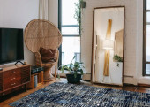 Loloi Viera VR-09 Dark Blue/Grey Area Rug Room Scene Loloi Viera VR-09 Dark Blue/Grey Area Rug Room Scene