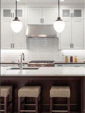 Marlow Watercolor Cloud 3" X 12" Ceramic Glossy Tile