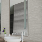 Marlow Watercolor Desert 3" X 12" Ceramic Glossy Tile Marlow Watercolor Desert 3" X 12" Ceramic Glossy Tile