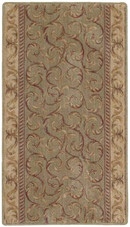Nourison Somerset Scrollwork ST02 Meadow 2'3" Wide Hall and Stair Runner