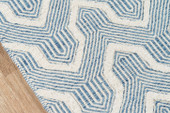 Erin Gates by Momeni Langdon LGD-1 Prince Blue Area Rug Close Up