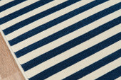 Momeni Baja BAJ-1 Stripe Navy Area Rug Close Up Momeni Baja BAJ-1 Stripe Navy Area Rug Close Up