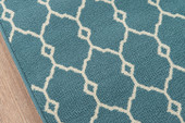Momeni Baja BAJ-2 Trellis Blue Area Rug Close Up Momeni Baja BAJ-2 Trellis Blue Area Rug Close Up
