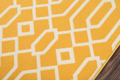 Momeni Baja BAJ-3 Links Yellow Area Rug Close Up Momeni Baja BAJ-3 Links Yellow Area Rug Close Up