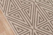 Momeni Baja BAJ-4 Diamonds Taupe Area Rug Close Up