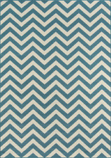 Momeni Baja BAJ-9 Chevron Blue Area Rug Momeni Baja BAJ-9 Chevron Blue Area Rug
