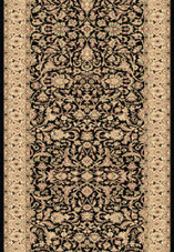 Dynamic Rugs Legacy 58004-090 Black 2'2" Wide Hall and Stair Runner