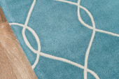 Momeni Bliss BS-12 Teal Area Rug Close Up Momeni Bliss BS-12 Teal Area Rug Close Up