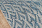 Momeni Como COM-3 Blue Area Rug Close Up Momeni Como COM-3 Blue Area Rug Close Up