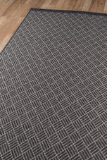 Momeni Como COM-4 Charcoal Area Rug Corner Momeni Como COM-4 Charcoal Area Rug Corner