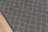 Momeni Como COM-4 Charcoal Area Rug Close Up Momeni Como COM-4 Charcoal Area Rug Close Up