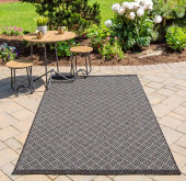Momeni Como COM-4 Charcoal Area Rug Room Scene Momeni Como COM-4 Charcoal Area Rug Room Scene