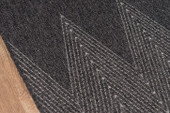 Momeni Como COM-5 Charcoal Area Rug Close Up Momeni Como COM-5 Charcoal Area Rug Close Up
