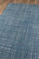 Momeni Como COM-6 Blue Area Rug Corner Momeni Como COM-6 Blue Area Rug Corner