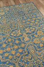 Momeni Cosette COS-1 Blue Area Rug Corner