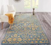Momeni Cosette COS-1 Blue Area Rug Room Scene Momeni Cosette COS-1 Blue Area Rug Room Scene