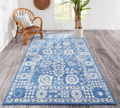 Momeni Cosette COS-3 Blue Area Rug Room Scene Momeni Cosette COS-3 Blue Area Rug Room Scene