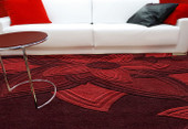 Momeni Delhi DL-59 Multi Red Area Rug Room Scene Momeni Delhi DL-59 Multi Red Area Rug Room Scene