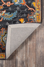 Momeni Ibiza IBI-3 Charcoal Area Rug Backing Momeni Ibiza IBI-3 Charcoal Area Rug Backing