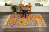Momeni Ibiza IBI-4 Orange Area Rug Room Scene Momeni Ibiza IBI-4 Orange Area Rug Room Scene