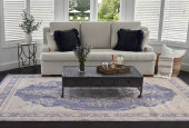 Momeni Isabella ISA-1 Periwinkle Area Rug Room Scene Momeni Isabella ISA-1 Periwinkle Area Rug Room Scene