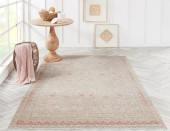 Momeni Isabella ISA-3 Pink Area Rug Room Scene Momeni Isabella ISA-3 Pink Area Rug Room Scene