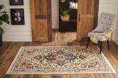 Momeni Lenox LE-01 Ivory Area Rug Room Scene Momeni Lenox LE-01 Ivory Area Rug Room Scene