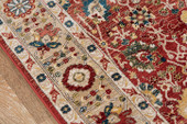 Momeni Lenox LE-04 Red Area Rug Close Up