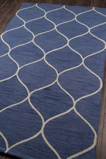 Momeni Newport NP-10 Blue Area Rug Corner Momeni Newport NP-10 Blue Area Rug Corner