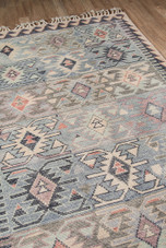 Momeni Nomad NOM-1 Blue Area Rug Corner Momeni Nomad NOM-1 Blue Area Rug Corner