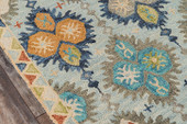Momeni Tangier TAN-17 Blue Area Rug Close Up Momeni Tangier TAN-17 Blue Area Rug Close Up