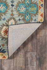 Momeni Tangier TAN-17 Blue Area Rug Backing Momeni Tangier TAN-17 Blue Area Rug Backing