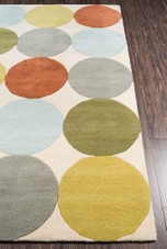 Novogratz by Momeni Delmar DEL-1 Agatha Dots Multi Area Rug Corner