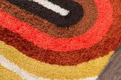 Novogratz by Momeni Retro RET-2 Retro Wave Red Area Rug Close Up Novogratz by Momeni Retro RET-2 Retro Wave Red Area Rug Close Up