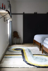 Novogratz by Momeni Retro RET-3 Bullseye Blue Area Rug Room Scene Novogratz by Momeni Retro RET-3 Bullseye Blue Area Rug Room Scene