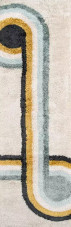 Novogratz by Momeni Retro RET-3 Bullseye Blue Runner Area Rug Novogratz by Momeni Retro RET-3 Bullseye Blue Runner Area Rug