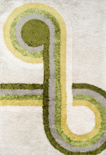 Novogratz by Momeni Retro RET-3 Bullseye Green Area Rug Novogratz by Momeni Retro RET-3 Bullseye Green Area Rug