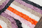 Novogratz by Momeni Retro RET-5 Turnstyle Lavender Area Rug Close Up Novogratz by Momeni Retro RET-5 Turnstyle Lavender Area Rug Close Up